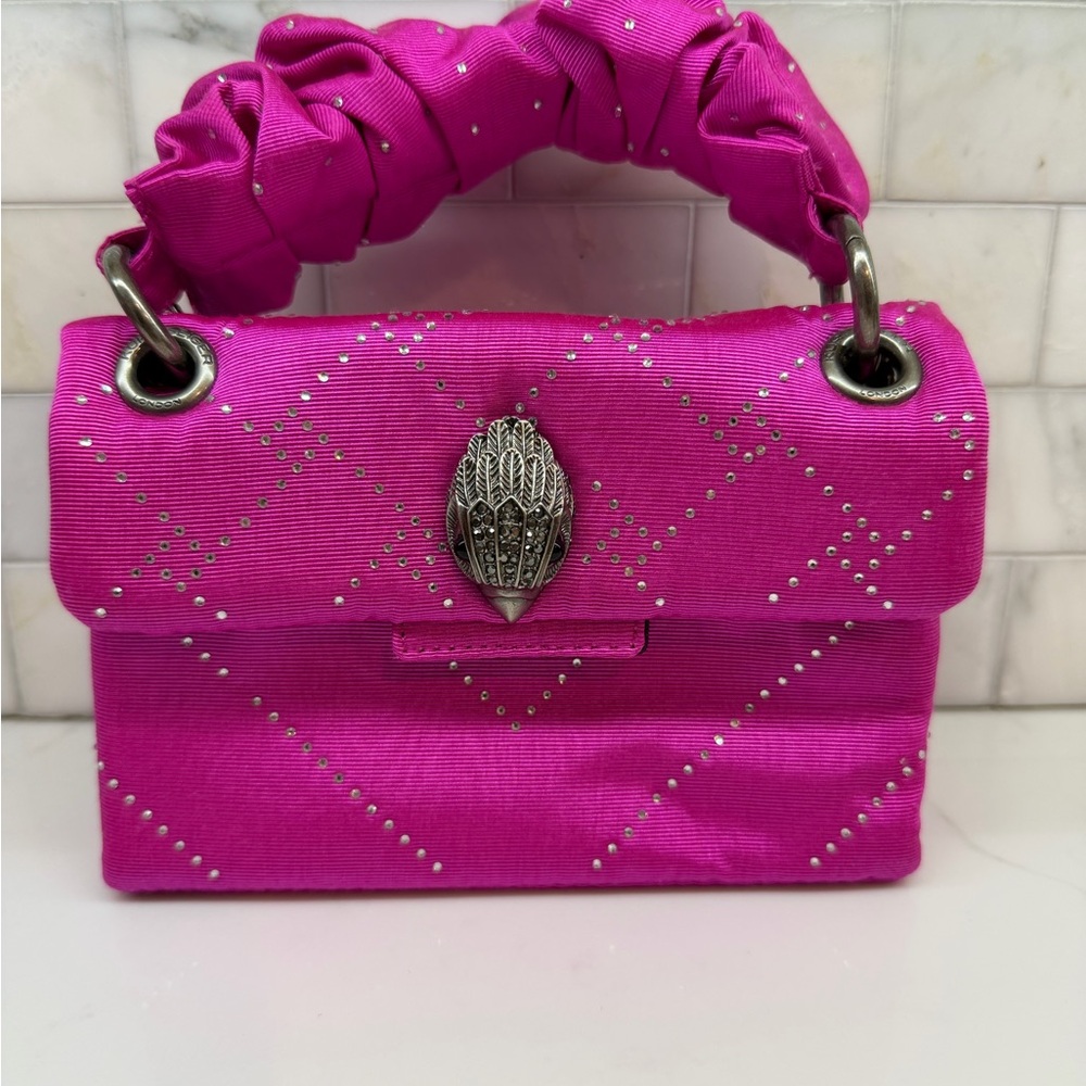 Kurt Geiger Fuchsia Mini Bag with Silver Details